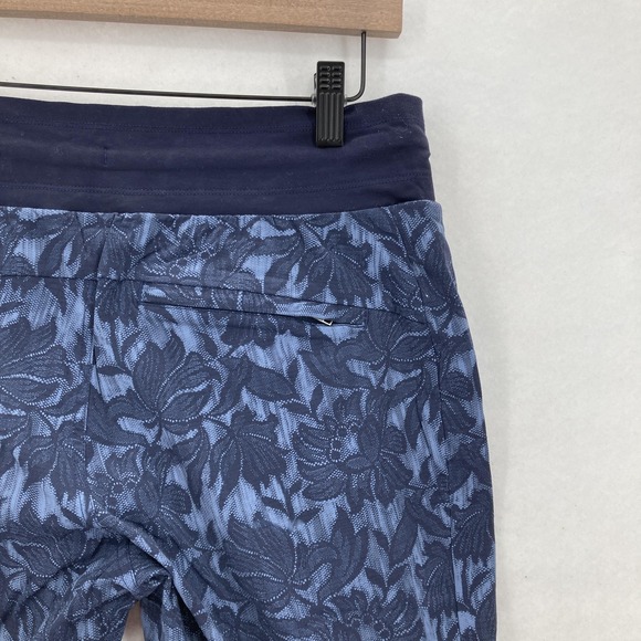 Athleta Trekkie North Jogger Women 4 Ethereal Bloom Floral Blue High Rise Gym - Picture 11 of 14